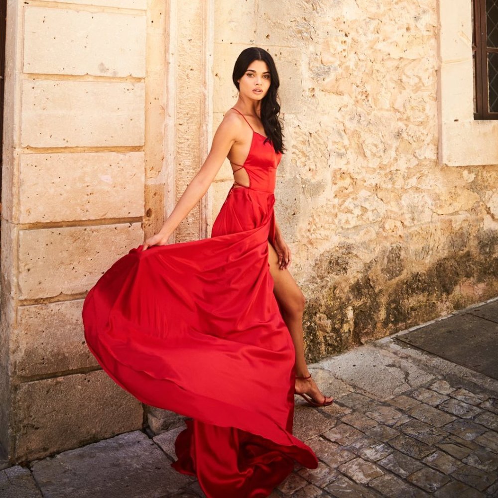 Sherri Hill Backless Strappy Red Dress - Revolve - Picture 4 of 8